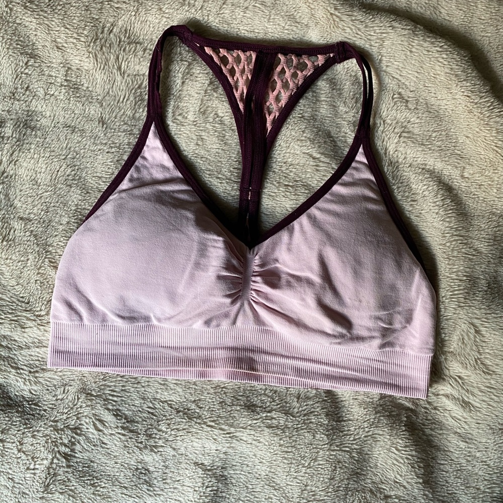 Pink Sports Bra